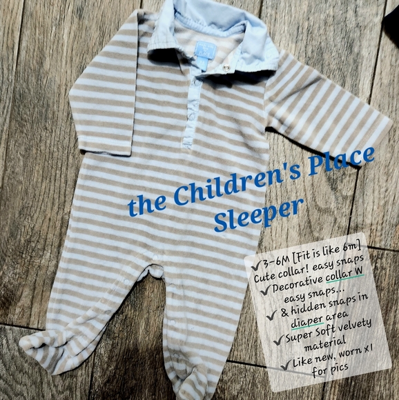 The Children's Place/Carter's 6M sleepers euc both!! - Picture 2 of 4